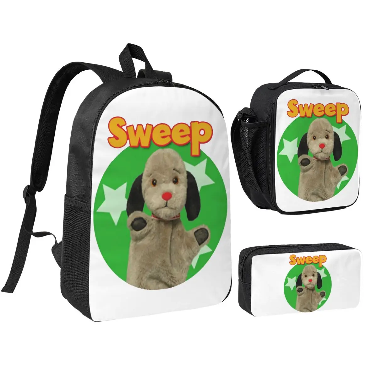 Sooty And Sweep Backpack Student BookBag School Bag Shoulder Bags 3ps Insulated Lunch Bag Pencil Case
Sooty And Sweep Backpack Student BookBag School Bag Shoulder Bags 3ps Insulated Lunch Bag Pencil Case