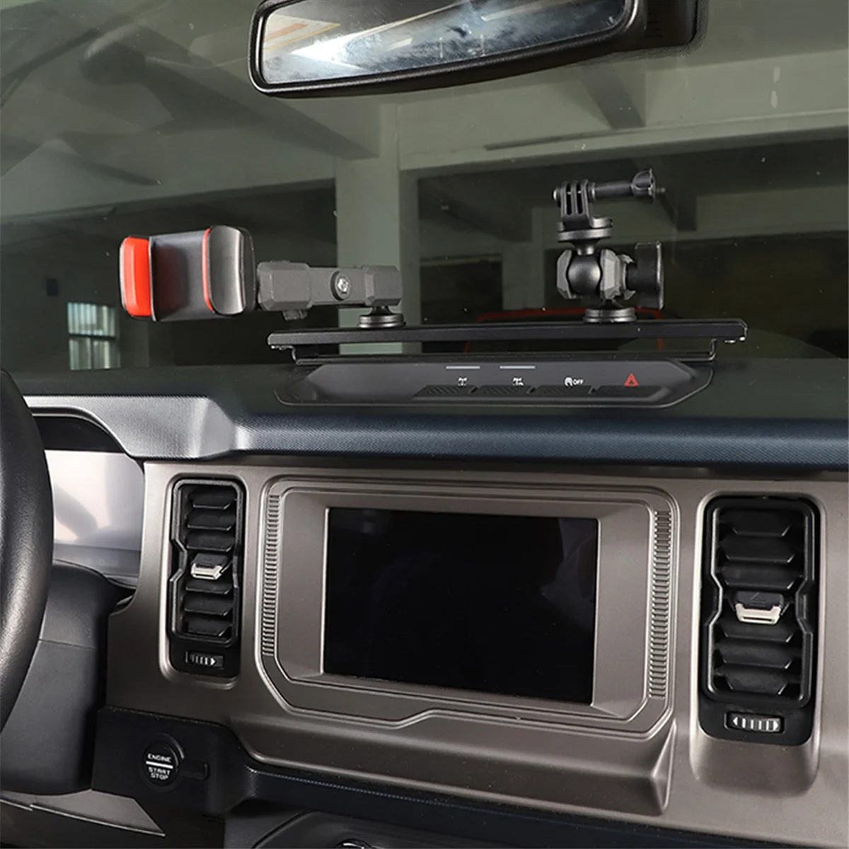 BBA-ISDash Phone Holder Camera Mount for Ford Bronco 2021-2024 Expansion Phone Camera Bracket
BBA-ISDash Phone Holder Camera Mount for Ford Bronco 2021-2024 Expansion Phone Camera Bracket