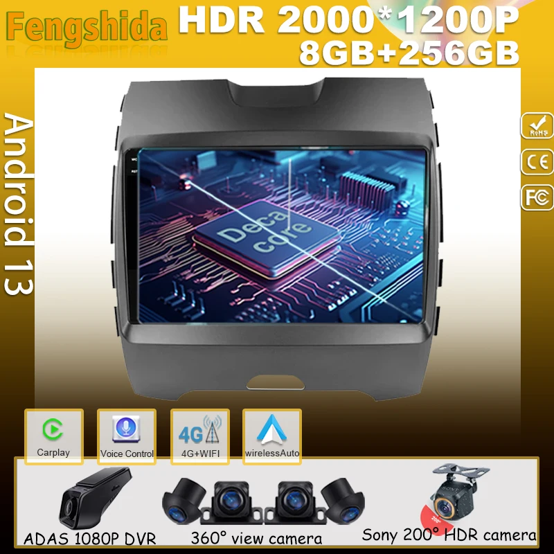 Android 13 For Ford Edge 2 2015 2016 2017 2018 Car Player Radio Multimedia GPS Navigation Auto Carplay Screen Stereo Monitor DVD
Android 13 For Ford Edge 2 2015 2016 2017 2018 Car Player Radio Multimedia GPS Navigation Auto Carplay Screen Stereo Monitor DVD