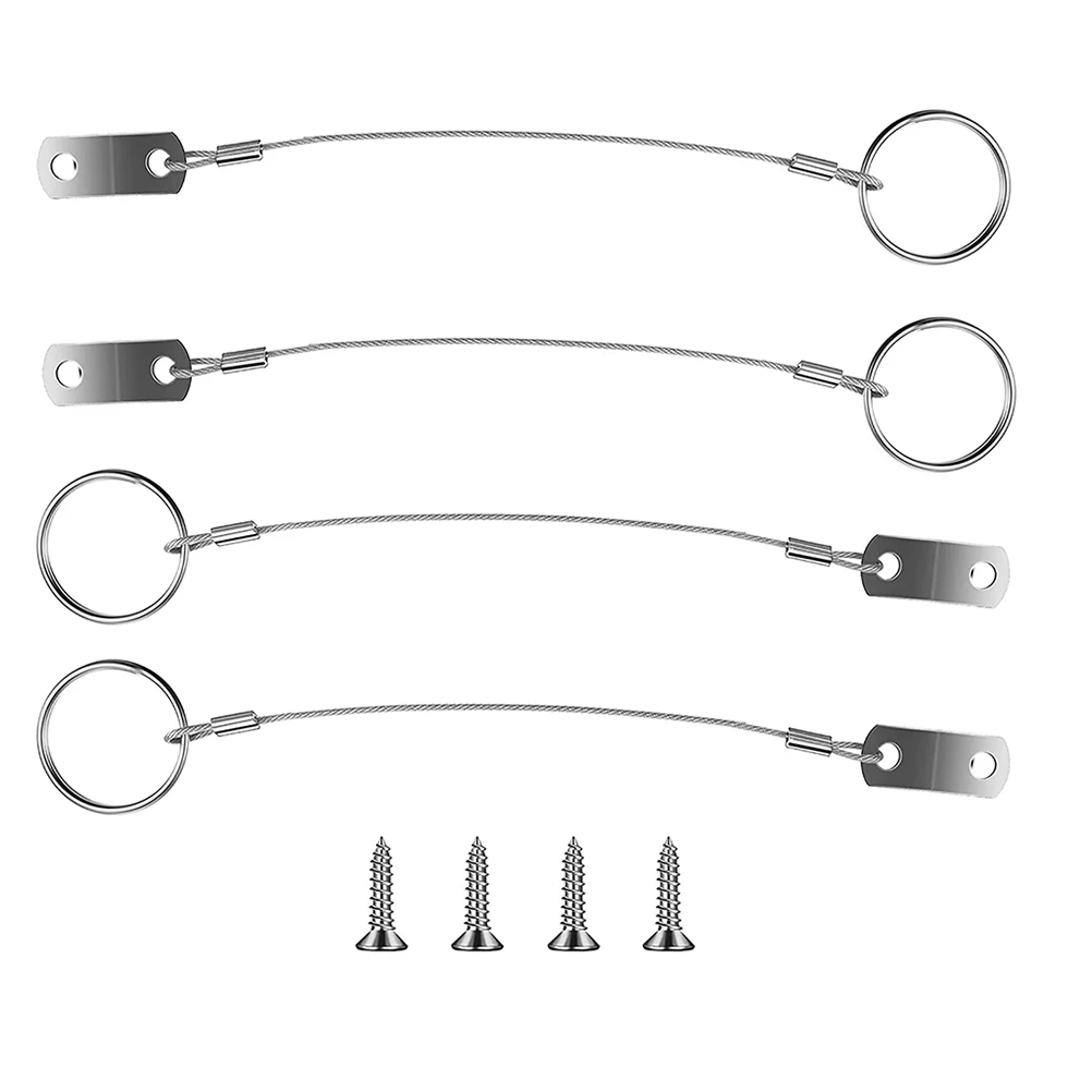 4 Pcs Stainless Steel Tether Cable 300mm Pin Lanyard Safety Wire for Loss Prevention Marine Car Boat Use Durable Lightweight
4 Pcs Stainless Steel Tether Cable 300mm Pin Lanyard Safety Wire for Loss Prevention Marine Car Boat Use Durable Lightweight