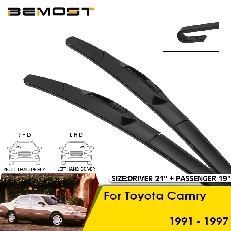Автомобильные щетки стеклоочистителя для Toyota Camry 1991-1997, лобовое стекло, лобовое стекло, передние стеклоочистители, 21 + 19 дюймов, автомобильные аксессуары
Автомобильные щетки стеклоочистителя для Toyota Camry 1991-1997, лобовое стекло, лобовое стекло, передние стеклоочистители, 21 + 19 дюймов, автомобильные аксессуары