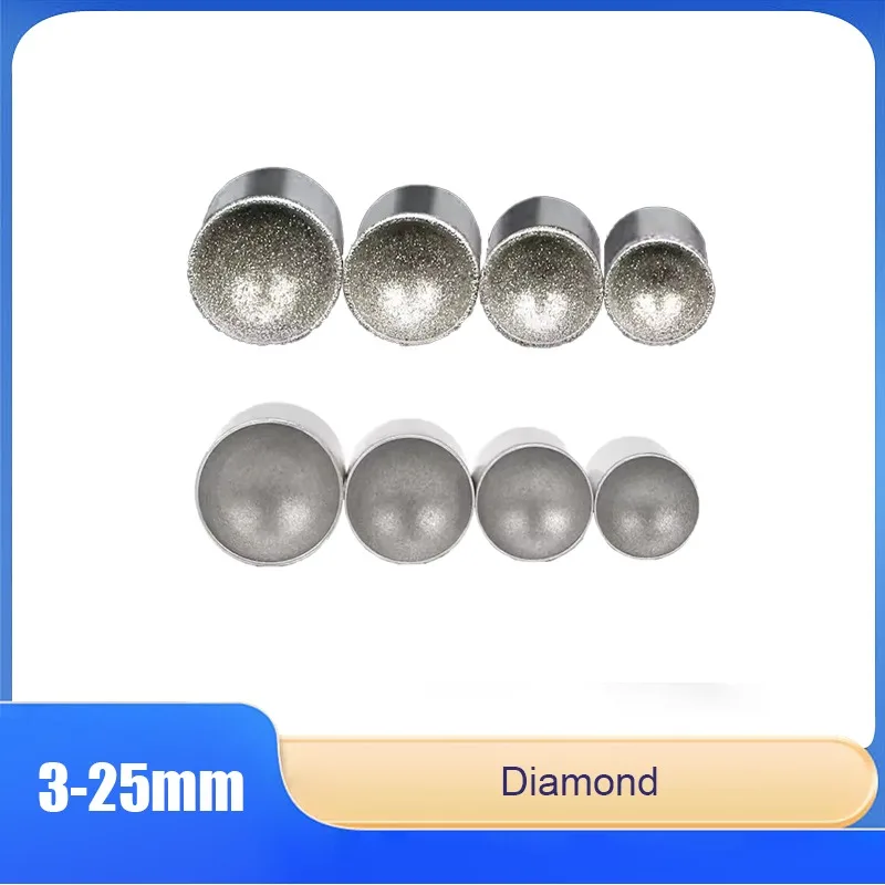 3-25mm Diamond Mounted Point SPHERICAL CONCAVE Head Grinding Bit Tools For Grinding And Polishing Spherical Jade And Amber
3-25mm Diamond Mounted Point SPHERICAL CONCAVE Head Grinding Bit Tools For Grinding And Polishing Spherical Jade And Amber