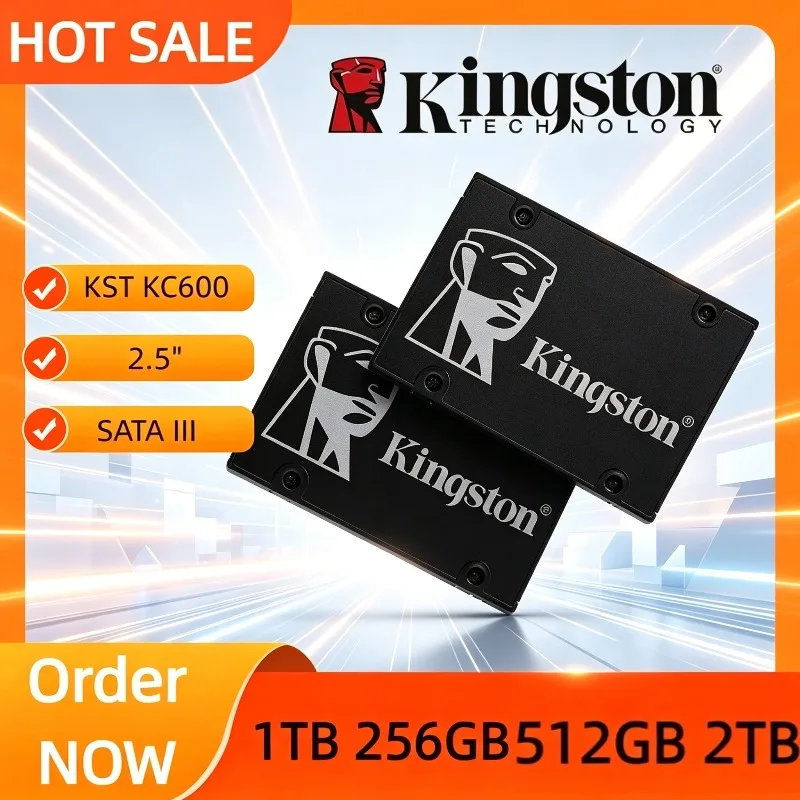 Kingston KC600 SSD Internal Solid State Drive HDD Hard Disk HD SSD SATA 3 2.5 Inch 1TB 256GB 512GB 2TB Desktop Laptop PC
Kingston KC600 SSD Internal Solid State Drive HDD Hard Disk HD SSD SATA 3 2.5 Inch 1TB 256GB 512GB 2TB Desktop Laptop PC