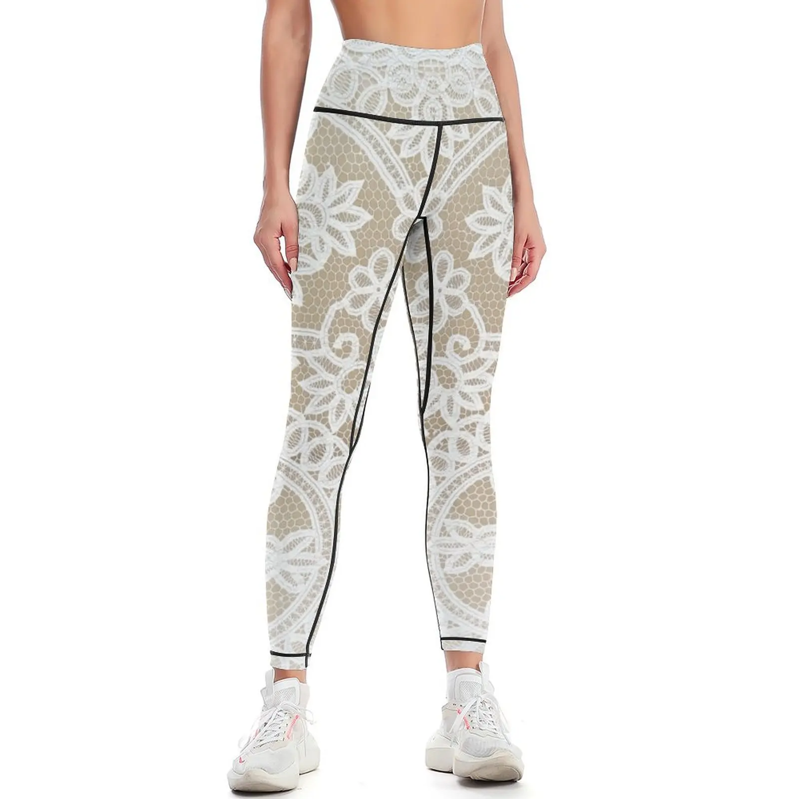 White Battenburg lace pattern handmade Leggings Pants sport Sports female Womens Leggings
White Battenburg lace pattern handmade Leggings Pants sport Sports female Womens Leggings