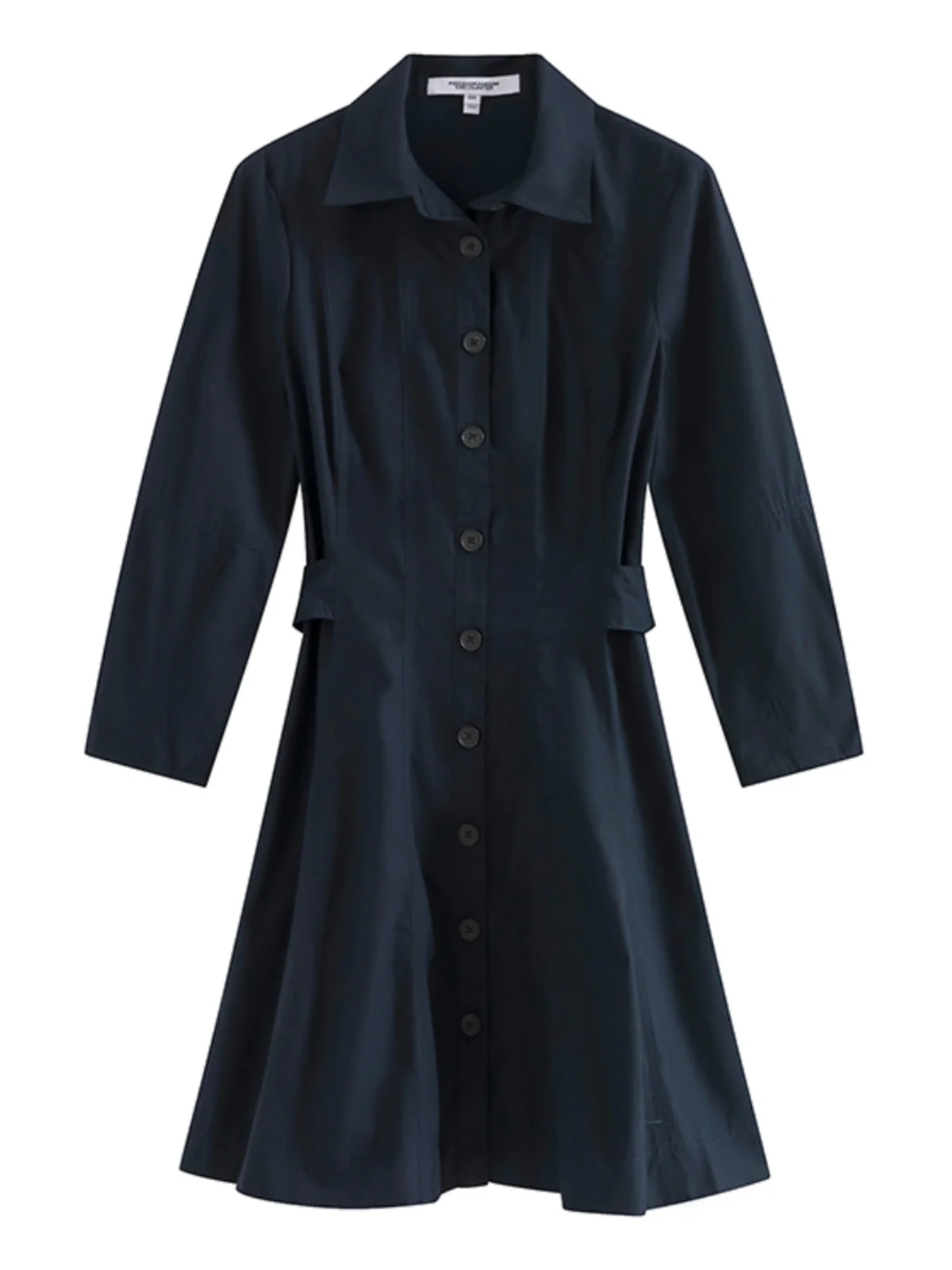 Casual Cotton Poplin Shirt Dress Women's mid Sleeve A-Line Skirt High Waist Flip Collar Spring Autumn Season Ladies Dress
Casual Cotton Poplin Shirt Dress Women's mid Sleeve A-Line Skirt High Waist Flip Collar Spring Autumn Season Ladies Dress