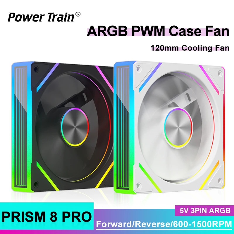Power Train PRISM 8 Pro 120 мм Вентилятор охлаждения процессора 5 В 3PIN ARGB 3-стороннее зеркало Infinity PWM PWM Тихий вентилятор корпуса компьютера Воздушный охладитель
Power Train PRISM 8 Pro 120 мм Вентилятор охлаждения процессора 5 В 3PIN ARGB 3-стороннее зеркало Infinity PWM PWM Тихий вентилятор корпуса компьютера Воздушный охладитель