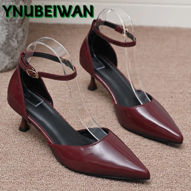 High Heels Sandals Women Pointed Toe Fashion Summer New Shoes 2025 Leather Buckle Sexy Dress Party Ladies Zapatos Mujer Pumps
High Heels Sandals Women Pointed Toe Fashion Summer New Shoes 2025 Leather Buckle Sexy Dress Party Ladies Zapatos Mujer Pumps
