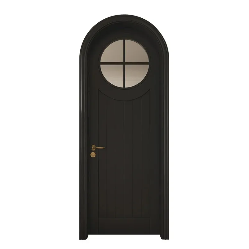 Solid wood door Arc arch door Arc French style solid wood composite Interior
Solid wood door Arc arch door Arc French style solid wood composite Interior