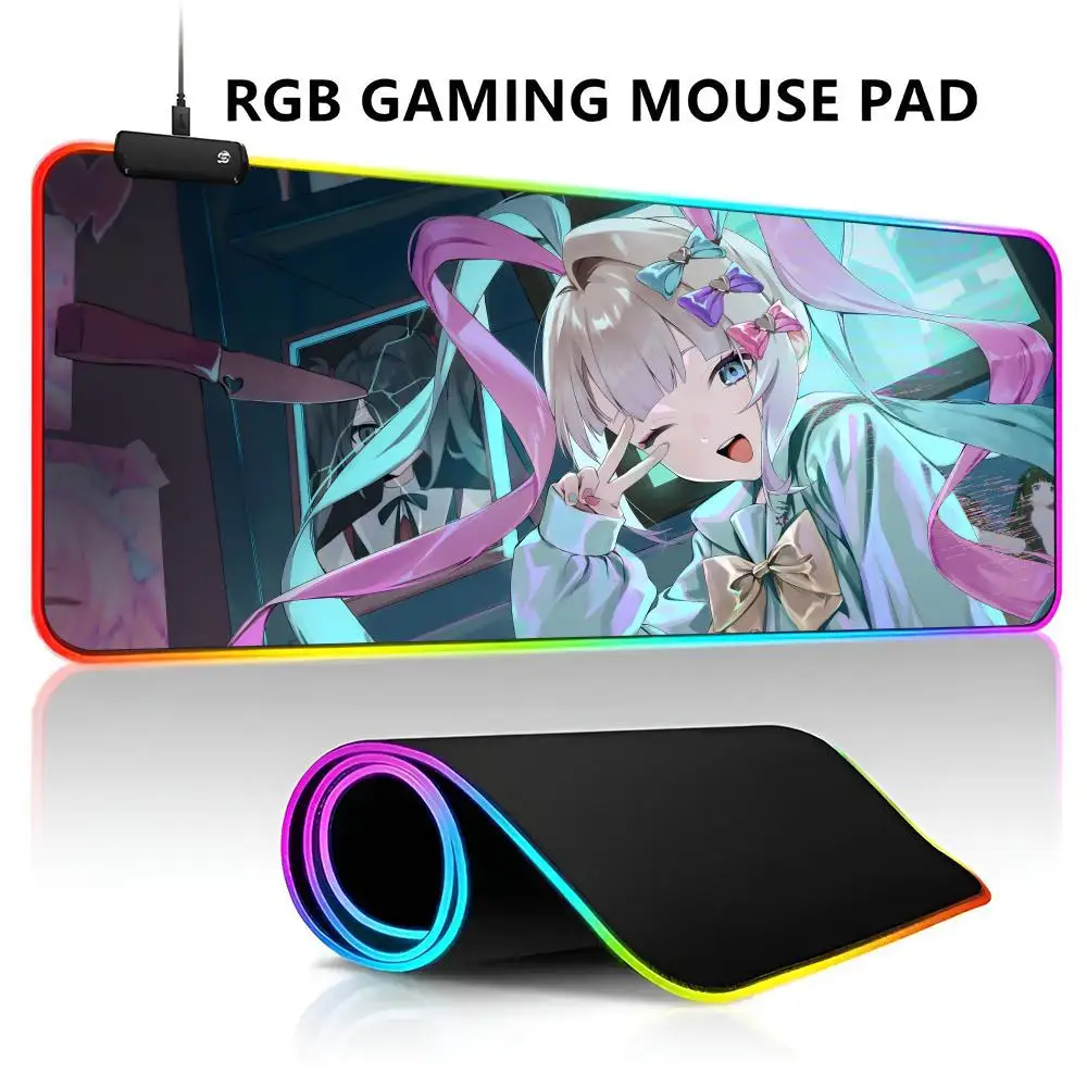 Game Needy Girl Mouse Pad RGB LED Light Gaming Waterproof Large Gamer Mouse Carpet Big Mause Keyboard Pad PC Desk Play Mat with
Game Needy Girl Mouse Pad RGB LED Light Gaming Waterproof Large Gamer Mouse Carpet Big Mause Keyboard Pad PC Desk Play Mat with