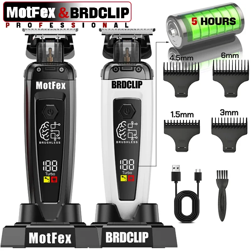 BRDCLIP MotFex-116 Профессиональная электрическая машинка для стрижки волос 7500 об/мин Бесщеточный цифровой дисплей специально для домашней мужской укладки
BRDCLIP MotFex-116 Профессиональная электрическая машинка для стрижки волос 7500 об/мин Бесщеточный цифровой дисплей специально для домашней мужской укладки