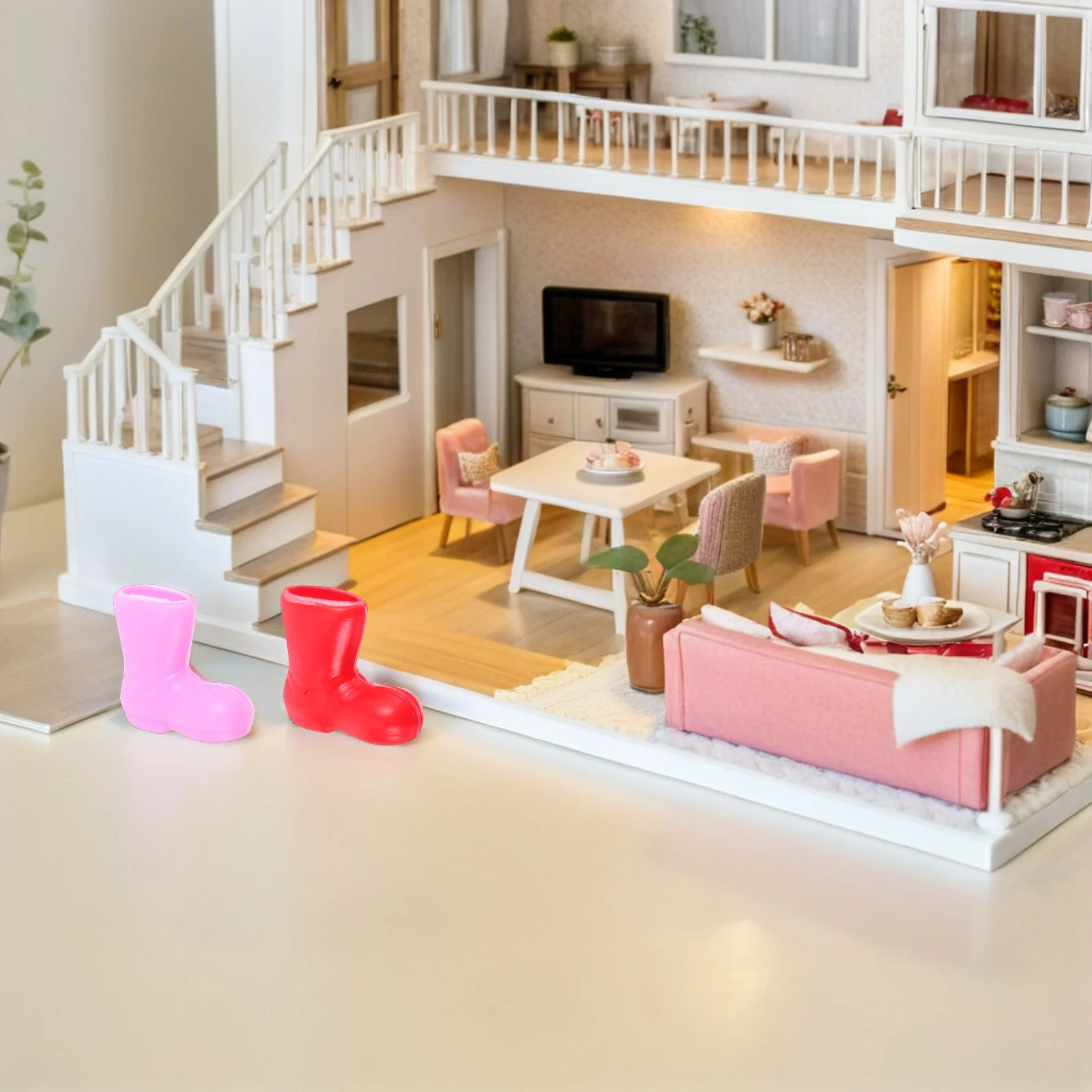 96Pcs Mini Christmas Santa Boots Colorful Small Plastic Ankle Rain Ornaments Indoor DIY Craft Miniature Holiday Decor 2Cm
96Pcs Mini Christmas Santa Boots Colorful Small Plastic Ankle Rain Ornaments Indoor DIY Craft Miniature Holiday Decor 2Cm