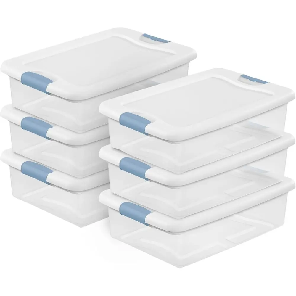 6-Pack ing Box, Under Bed Storage Bins with Lids, Clear Plastic, 32 Quart - Heavy-Duty Organizing Containers or Closet, Bathroom
6-Pack ing Box, Under Bed Storage Bins with Lids, Clear Plastic, 32 Quart - Heavy-Duty Organizing Containers or Closet, Bathroom