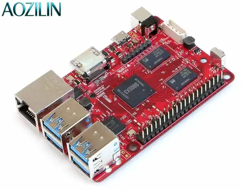 AOZILIN S905X3 SBC Quad-core Cortex-A55 2.0GHz 4GB DDR4 Gigabit Ethernet HDMI 2.0 Embedded Development Board