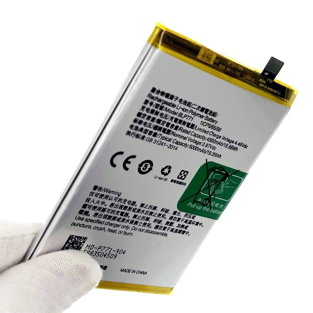 Brand new BLP771 5000mAh Original Battery For OPPO Realme 6i Global C3 Narzo 10 Mobile Phone Batteries spare battey
Brand new BLP771 5000mAh Original Battery For OPPO Realme 6i Global C3 Narzo 10 Mobile Phone Batteries spare battey