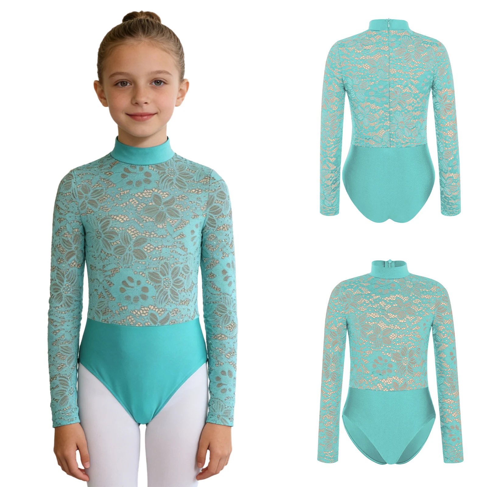 Girls Gymnastics Ballet Jersey Leotard Long Sleeve Lace Bodice Bodysuit Artistic Figure Skating Dance Yoga Performance Costume
Girls Gymnastics Ballet Jersey Leotard Long Sleeve Lace Bodice Bodysuit Artistic Figure Skating Dance Yoga Performance Costume