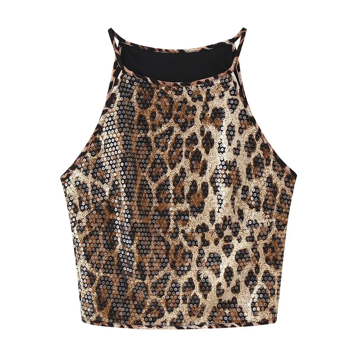 Korejepo Women Tank Top 2025 Spring Summer New European American Style Leopard Print Sequin Inlaid Slim Fit Camisoles
Korejepo Women Tank Top 2025 Spring Summer New European American Style Leopard Print Sequin Inlaid Slim Fit Camisoles