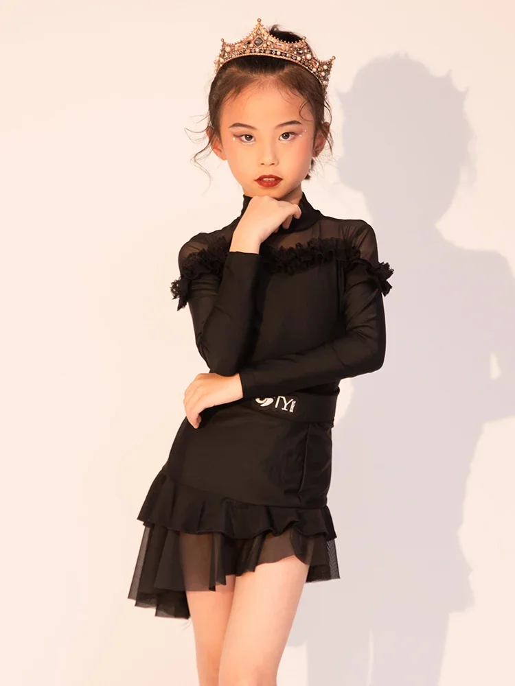 Girls Professional Latin dancing dress Kids Ballroom Salsa Dance wear clothing Children's Competitions Latin Stage wear clothes
Girls Professional Latin dancing dress Kids Ballroom Salsa Dance wear clothing Children's Competitions Latin Stage wear clothes