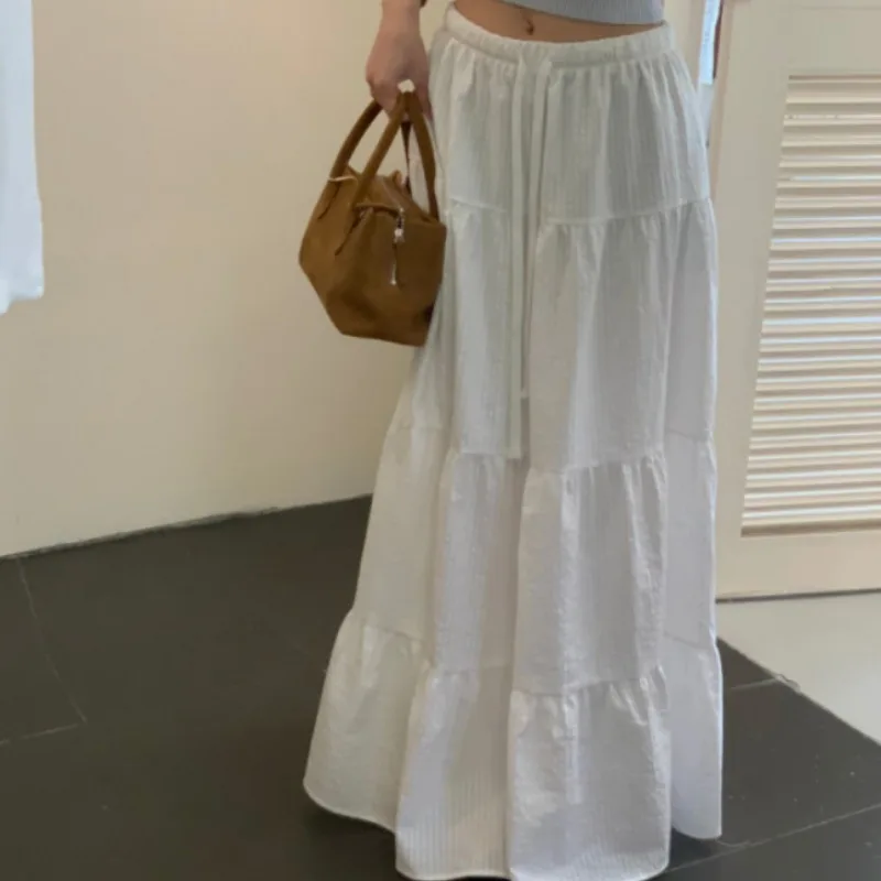2026 Summer New Korean Style Casual Loose Waist Drawstring Color Versatile Mid-Length Skirt for Women
2026 Summer New Korean Style Casual Loose Waist Drawstring Color Versatile Mid-Length Skirt for Women