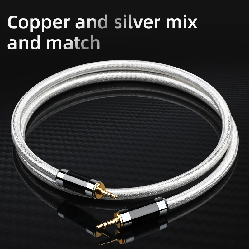 ATAUDIO HiFi 3.5mm Aux Audio Cable 7N OCC Silver Mixed Core Noise-free 3.5mm Jack Aux Audio Cable for for Amplifier DAP DA
ATAUDIO HiFi 3.5mm Aux Audio Cable 7N OCC Silver Mixed Core Noise-free 3.5mm Jack Aux Audio Cable for for Amplifier DAP DA