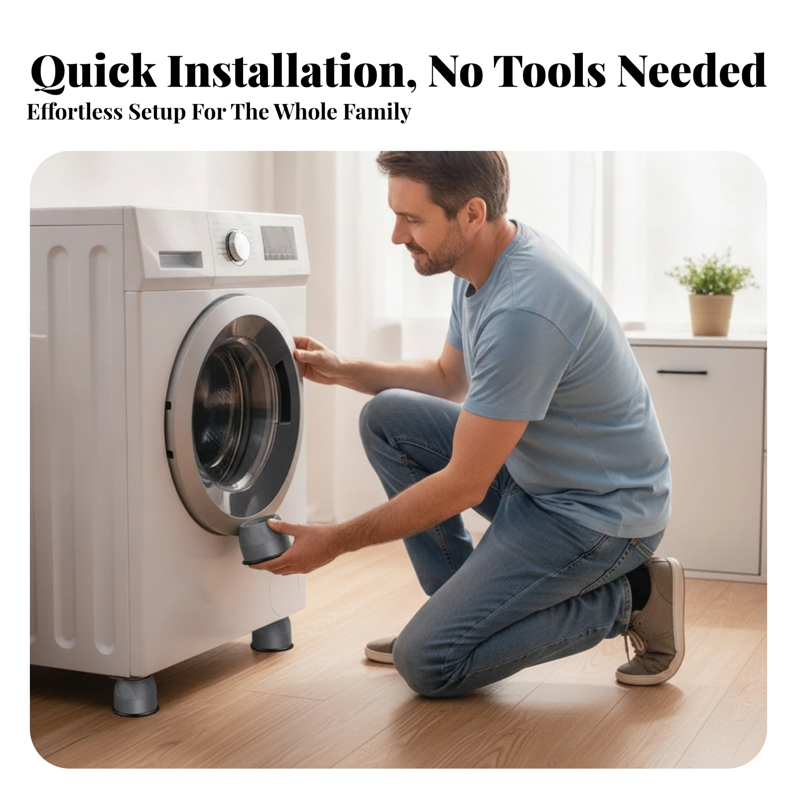 4 Pieces Washing Machine Support Pads Raised Rim Non-Slip Appliance Pads Washing Machine Pad Wide Base for Laundry Room, Kitchen
4 Pieces Washing Machine Support Pads Raised Rim Non-Slip Appliance Pads Washing Machine Pad Wide Base for Laundry Room, Kitchen