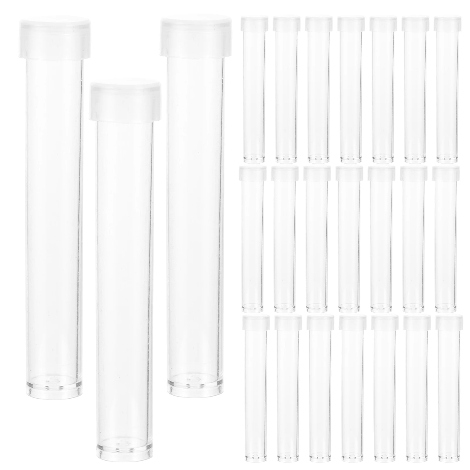 100 Pcs Clear Plastic Test Tubes Transparent Vials Tubes with Lids for Cosmetics Lotion Gel Storage Travel Experiment
100 Pcs Clear Plastic Test Tubes Transparent Vials Tubes with Lids for Cosmetics Lotion Gel Storage Travel Experiment