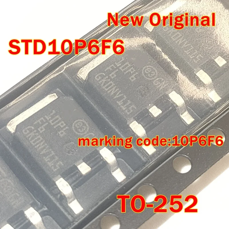 1pcs to 100pcs STD10P6F6 TO-252 New Original marking code:10P6F6 P-channel 60 V
1pcs to 100pcs STD10P6F6 TO-252 New Original marking code:10P6F6 P-channel 60 V