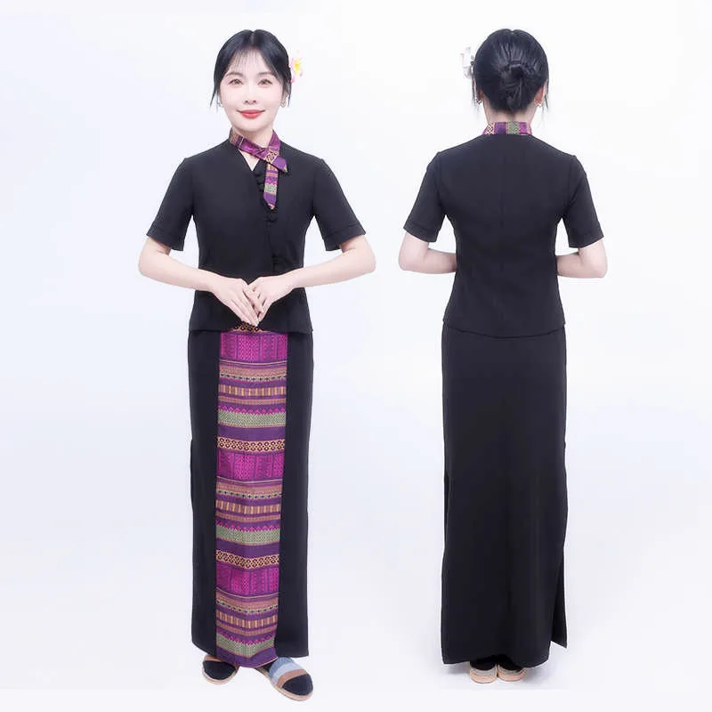 Thailand Trend SPA Hotel Uniform Front Desk Work Clothes Mid Sleeves Vietnam Slim Fit Shaping Beauty Health Preservation Uniform
Thailand Trend SPA Hotel Uniform Front Desk Work Clothes Mid Sleeves Vietnam Slim Fit Shaping Beauty Health Preservation Uniform
