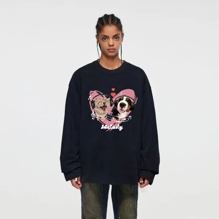 Love Cat and Dog Pattern Crew Neck Sweatshirts 2024 New Fashion Casual High Quality Hoodies
Love Cat and Dog Pattern Crew Neck Sweatshirts 2024 New Fashion Casual High Quality Hoodies