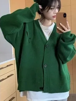 Laid-ba Sle Single Button Knitted Open Cardigan Women's Loose Long Sve Soft Polyester V-ne Sweater Jaet for Autumn...
Laid-ba Sle Single Button Knitted Open Cardigan Women's Loose Long Sve Soft Polyester V-ne Sweater Jaet for Autumn...