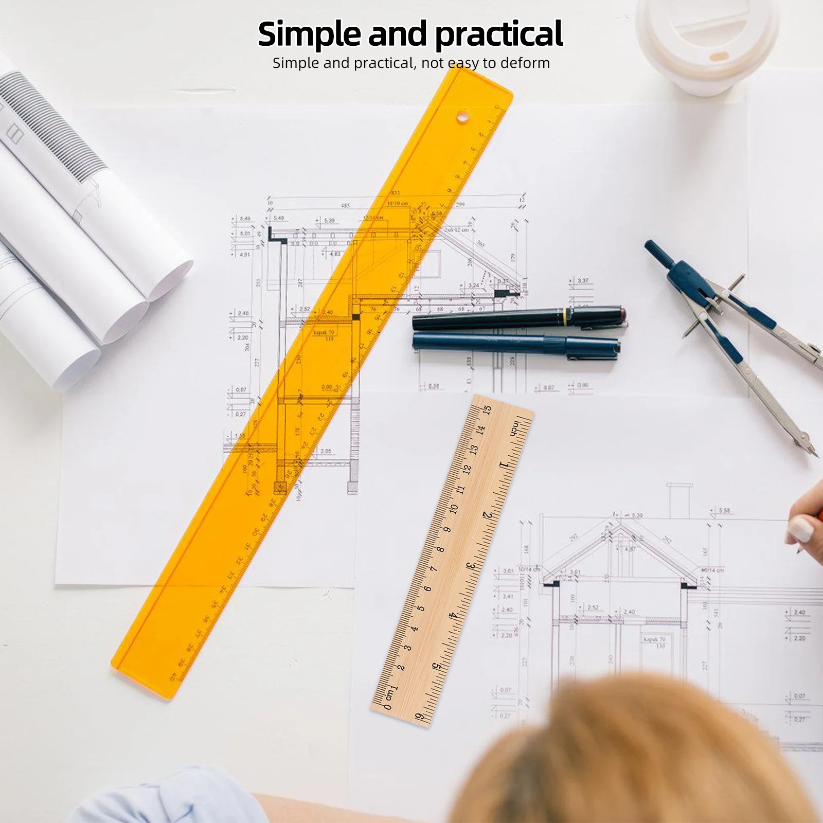 6Pcs Bamboo Rulers Multi-Functional Straight Edges Portable Measuring Tools Students Drawing Woodworking Accessories
6Pcs Bamboo Rulers Multi-Functional Straight Edges Portable Measuring Tools Students Drawing Woodworking Accessories