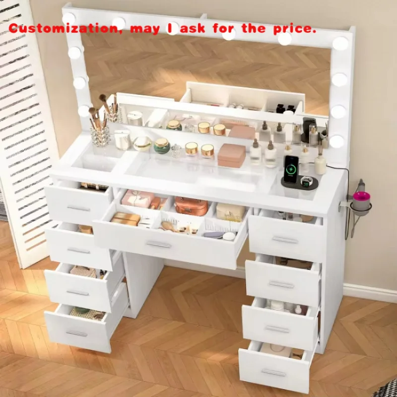 на заказ. 3 режима освещения Регулируемая яркость Тенденция туалетного столика Итальянский глянцевый большой белый туалетный столик с белым
на заказ. 3 режима освещения Регулируемая яркость Тенденция туалетного столика Итальянский глянцевый большой белый туалетный столик с белым