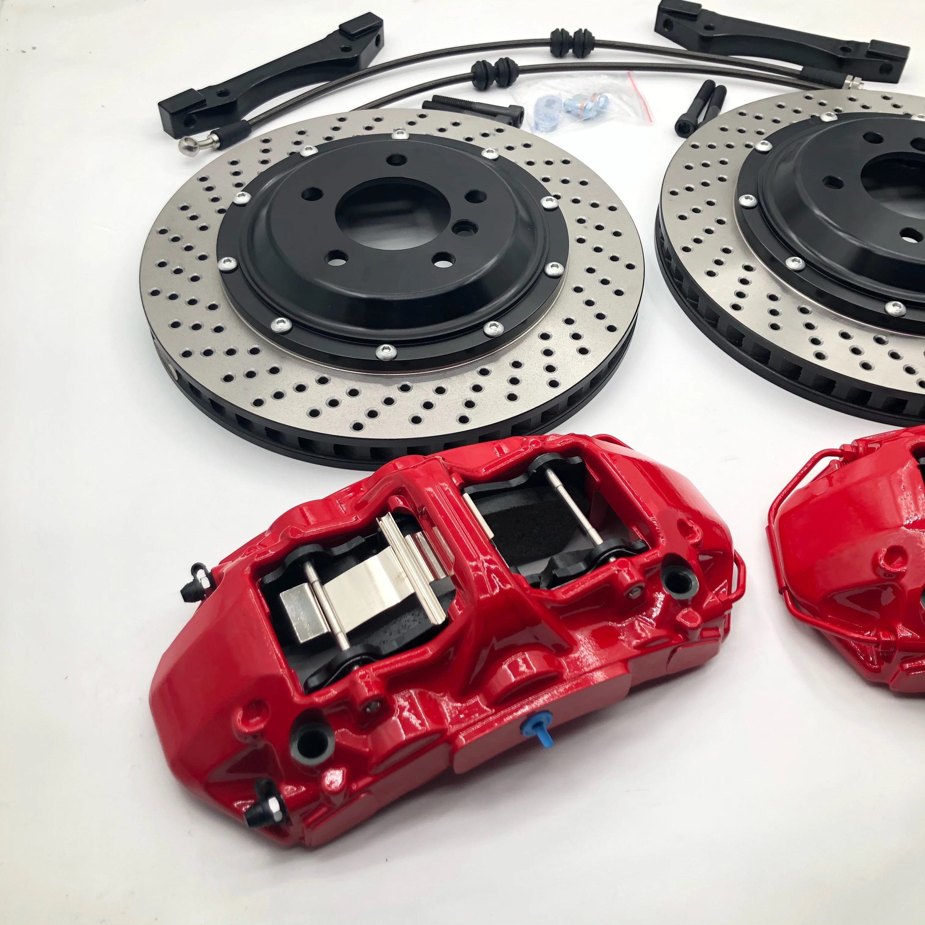 Front 6 Piston Forged Calipers 330MM 355MM 362MM 380MM Rotors for Mercedes W204 W205 Compatible BMW Toyota Audi Big Brake Kit
Front 6 Piston Forged Calipers 330MM 355MM 362MM 380MM Rotors for Mercedes W204 W205 Compatible BMW Toyota Audi Big Brake Kit