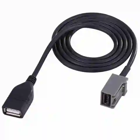 60cm Car USB 2.0 AUX In Adapter Cable Audio Extension Wire for Honda Civic Jazz CR-V Accord Mitsubishi Outlander ASX 2009 Onward
