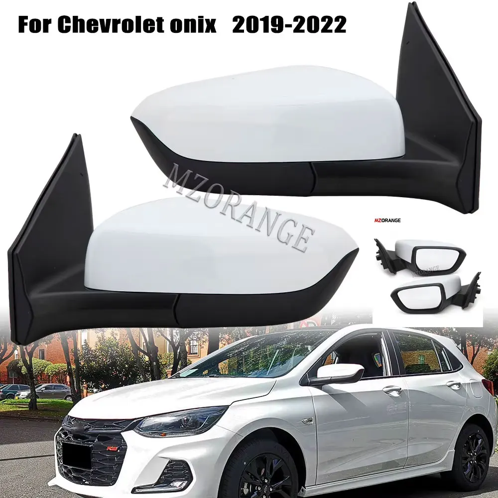 Car Side Rearview Mirror for Chevrolet Onix 2019 2020 2021 2022 mirrors Cover frame glass lens assembly Trim Accessories 3wires 
Car Side Rearview Mirror for Chevrolet Onix 2019 2020 2021 2022 mirrors Cover frame glass lens assembly Trim Accessories 3wires