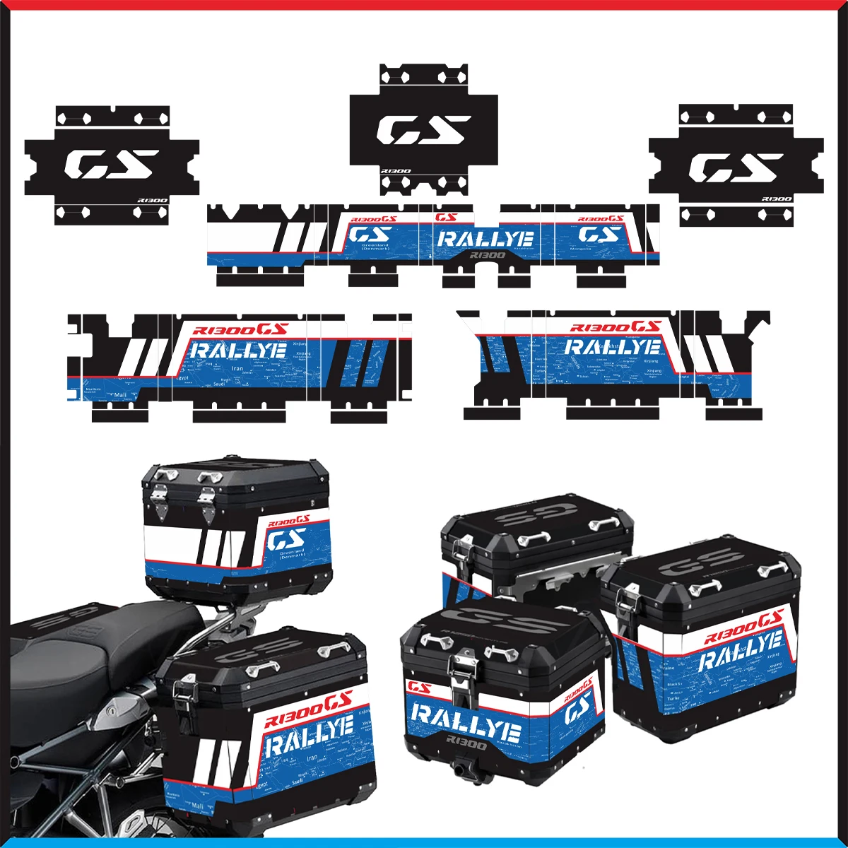 Motorcycle Aluminum Box Sticker Case for BMW Panniers 40 GS R1300GS R1300 GS 2023-2024 SIDES BOX STICKER
Motorcycle Aluminum Box Sticker Case for BMW Panniers 40 GS R1300GS R1300 GS 2023-2024 SIDES BOX STICKER