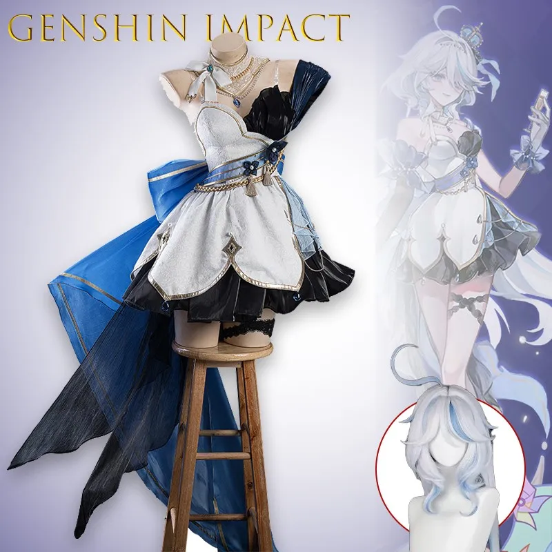 Игра Genshin Impact Furina Косплей Костюм Платье Парик Фанарт Furina Ночная Рубашка Косплей Хэллоуин Костюм Лолита Христос Disfraz
Игра Genshin Impact Furina Косплей Костюм Платье Парик Фанарт Furina Ночная Рубашка Косплей Хэллоуин Костюм Лолита Христос Disfraz
