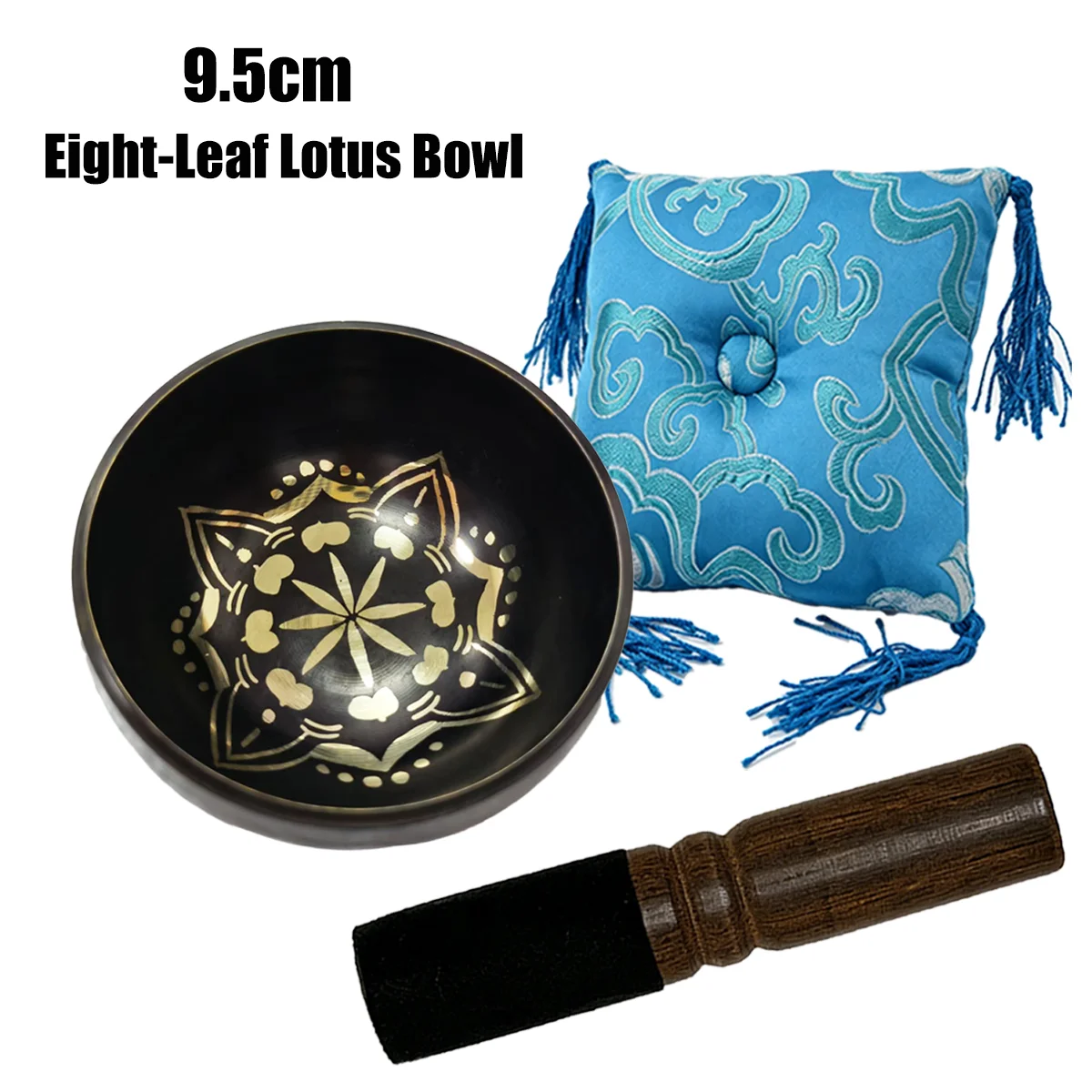 Miwayer 9.5cm Black-Gold Singing Bowl with Eight-Petal Lotus Design Traditional Nepalese Forged Yoga And Relaxation Tool
Miwayer 9.5cm Black-Gold Singing Bowl with Eight-Petal Lotus Design Traditional Nepalese Forged Yoga And Relaxation Tool