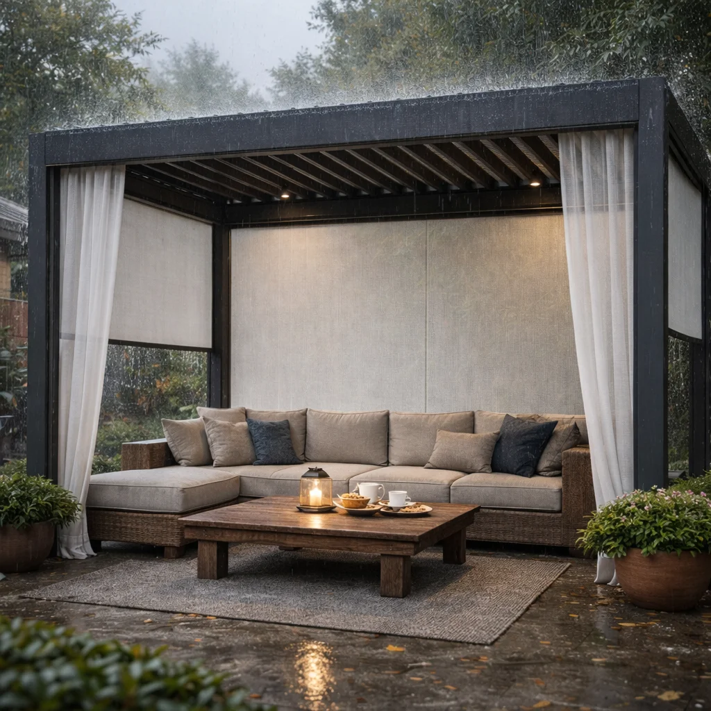 Luxury Aluminum Louvered Pergola Outdoor Patio Terrace Gazebo Waterproof Electric Sunshade Bioclimatic Canopy UV Resistant
Luxury Aluminum Louvered Pergola Outdoor Patio Terrace Gazebo Waterproof Electric Sunshade Bioclimatic Canopy UV Resistant