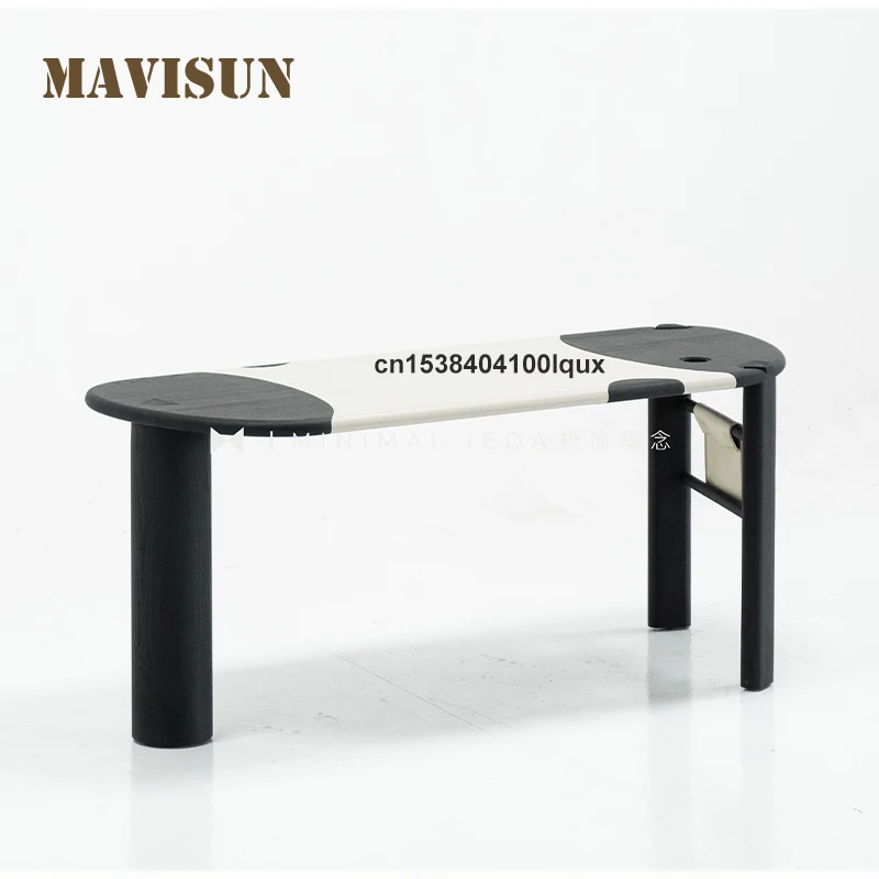 Industrial Style Black And White Color Scheme Simple Long Oval Office Desk 1.8meters Long Solid Wood Frame Multi-Purpose Desk
Industrial Style Black And White Color Scheme Simple Long Oval Office Desk 1.8meters Long Solid Wood Frame Multi-Purpose Desk