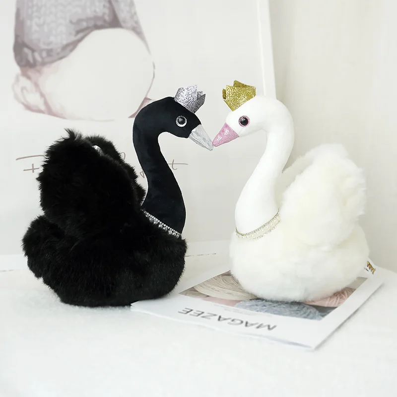 Cute Black White Crown Swan Plush Toy Kawaii Stuffed Animals Couple Swan Plushies Doll Cartoon Soft Kids Toys for Girls Gifts
Cute Black White Crown Swan Plush Toy Kawaii Stuffed Animals Couple Swan Plushies Doll Cartoon Soft Kids Toys for Girls Gifts