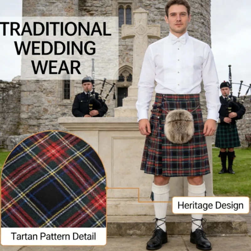 Mens Scottish Festival Skirt Chain Pleated Skirt Breathable Casual Lightweight Kilt for Men
Mens Scottish Festival Skirt Chain Pleated Skirt Breathable Casual Lightweight Kilt for Men