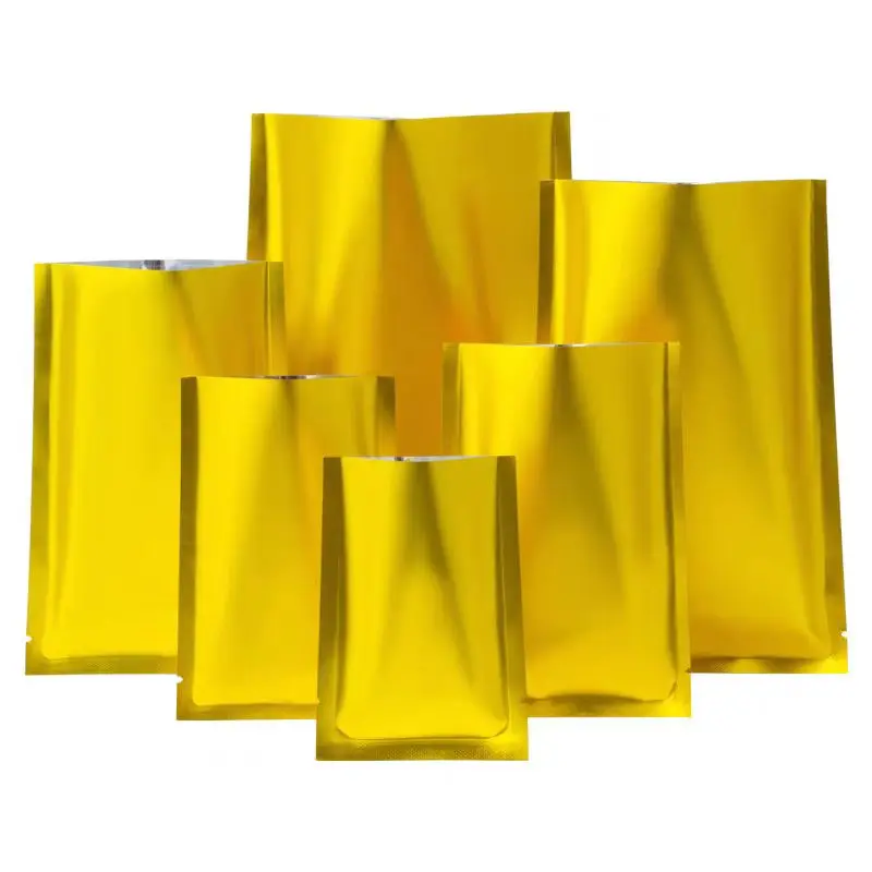 500pcs Matte Gold Heat Seal Open Top Aluminum Packaging Bag Bulk Food Powder Tea Vacuum Storage Foil Wrapping Aluminized Pouch
500pcs Matte Gold Heat Seal Open Top Aluminum Packaging Bag Bulk Food Powder Tea Vacuum Storage Foil Wrapping Aluminized Pouch