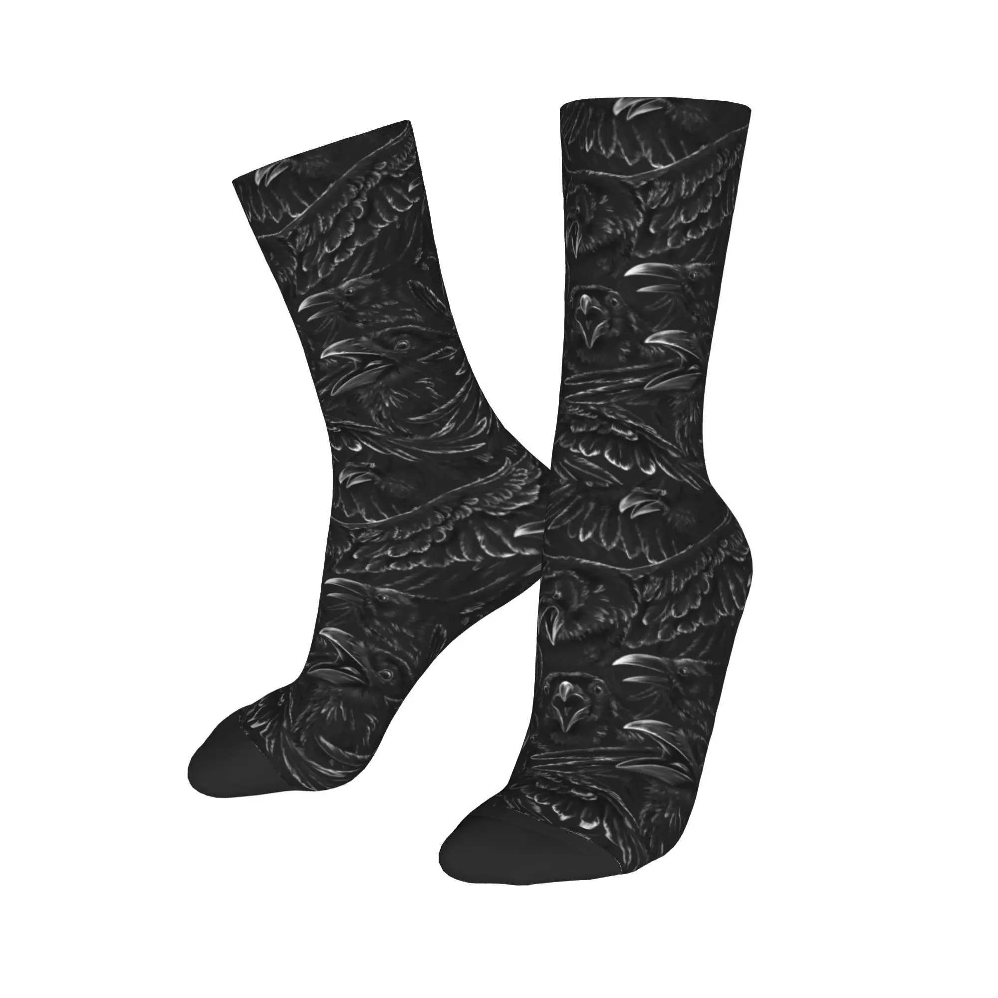 Custom Kawaii Printed Raven Rage Socks for Women Men Stretch Summer Autumn Winter Halloween Witch Gothic Scary Crow Crew Socks
Custom Kawaii Printed Raven Rage Socks for Women Men Stretch Summer Autumn Winter Halloween Witch Gothic Scary Crow Crew Socks