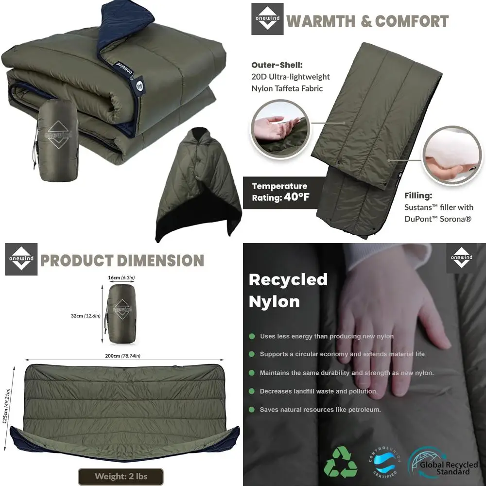 Экологичное нейлоновое походное одеяло из переработанного материала с наполнителем Sorona, теплое, пышное, дышащее, ветрозащитное, упаковочное, легкое для улицы
Экологичное нейлоновое походное одеяло из переработанного материала с наполнителем Sorona, теплое, пышное, дышащее, ветрозащитное, упаковочное, легкое для улицы