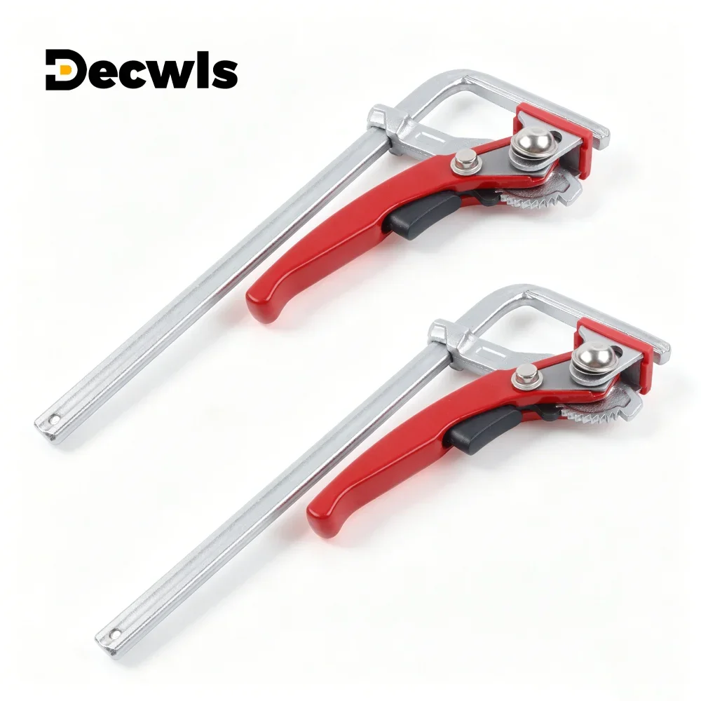 1/2Pcs Ratchet Quick Guide Rail Clamp, Carpenter F Clamp, Universal Woodworking Hand Tools, for MFT Table and Guide Rail System
1/2Pcs Ratchet Quick Guide Rail Clamp, Carpenter F Clamp, Universal Woodworking Hand Tools, for MFT Table and Guide Rail System
