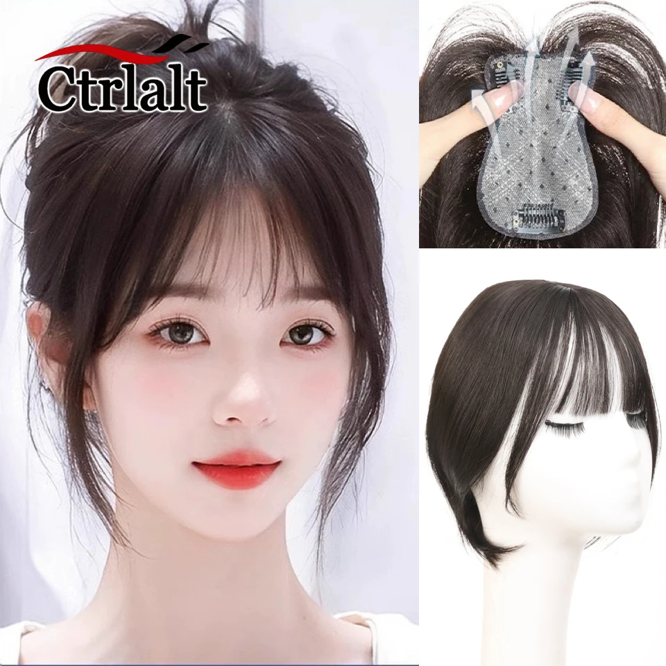 Topper Hairpiece with Blunt Bangs Synthetic Straight Hair Women's Hair Topper Clip In Extension Covering White Hair Increase Hai
Topper Hairpiece with Blunt Bangs Synthetic Straight Hair Women's Hair Topper Clip In Extension Covering White Hair Increase Hai