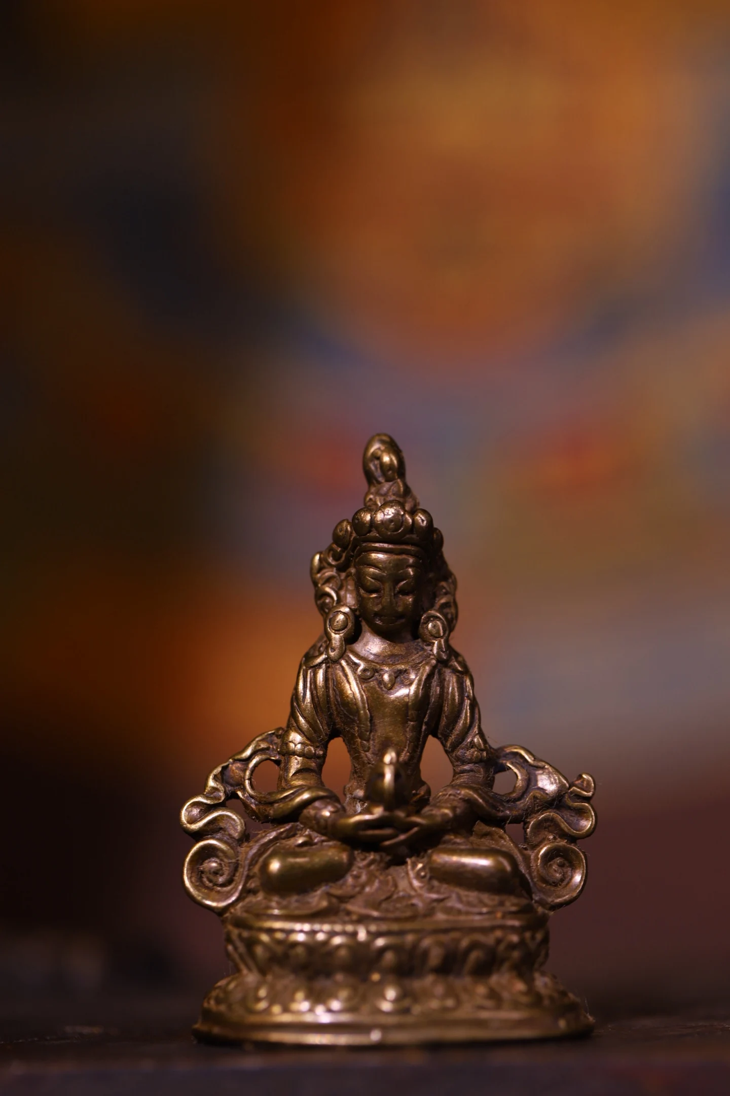 Old Bronze Cinnabar High Relief Longevity Buddha Amitayus Sitting Buddha statuette handheld artifact Amulet Dharam Worship Hall
Old Bronze Cinnabar High Relief Longevity Buddha Amitayus Sitting Buddha statuette handheld artifact Amulet Dharam Worship Hall