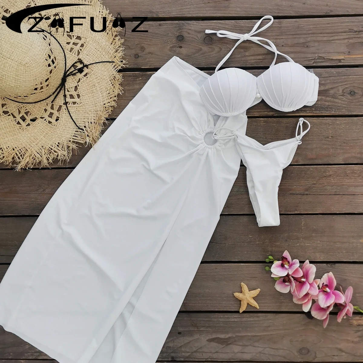 2024 Shell Bikini Set Women One Piece Swimsuit With Skirt Sexy High Cut Long Skirt Party Dress Beachwear Bathing Suit Female
2024 Shell Bikini Set Women One Piece Swimsuit With Skirt Sexy High Cut Long Skirt Party Dress Beachwear Bathing Suit Female