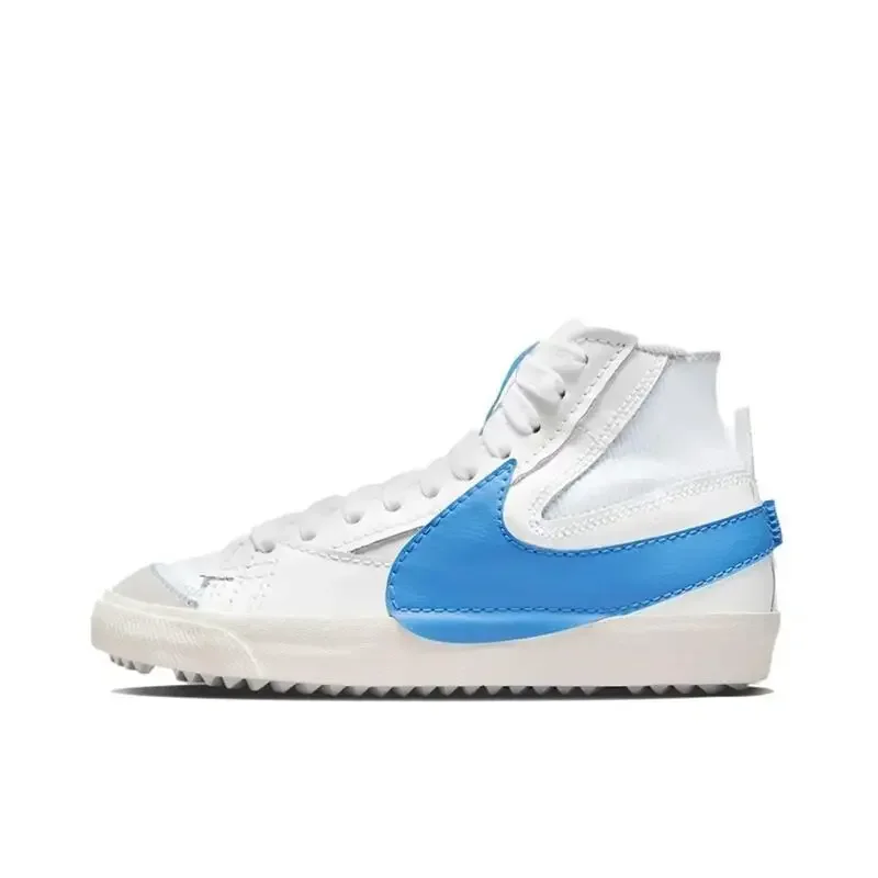 Nike Blazer Unisex Sports Leisure Wear Resistant Anti-slip Classic Retro High Top Shoes in White Blue Color
Nike Blazer Unisex Sports Leisure Wear Resistant Anti-slip Classic Retro High Top Shoes in White Blue Color