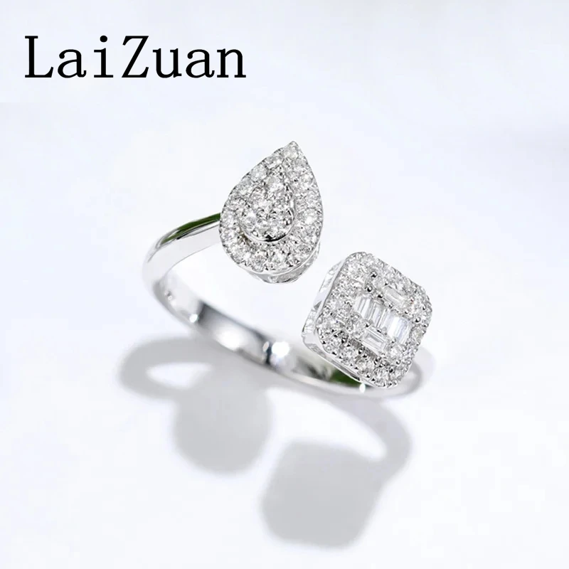 LaiZuan однотонное кольцо из белого золота 18 карат AU750 в форме капли с натуральными бриллиантами для женщин, модные ювелирные изделия на заказ, подарки на годовщину
LaiZuan однотонное кольцо из белого золота 18 карат AU750 в форме капли с натуральными бриллиантами для женщин, модные ювелирные изделия на заказ, подарки на годовщину
